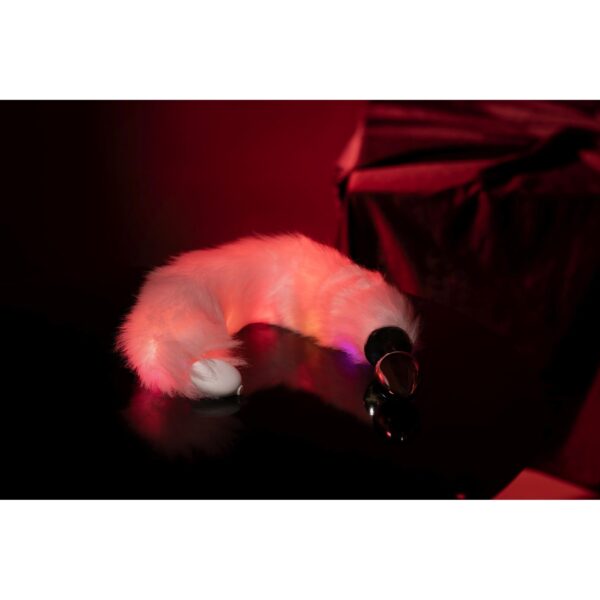Light up Fox Tail with Metal Butt Plug - obrazek 13