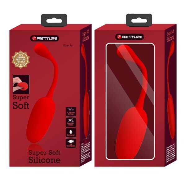 PRETTY LOVE   KNUCKER Red, 12 vibration functions Memory function - obrazek 13