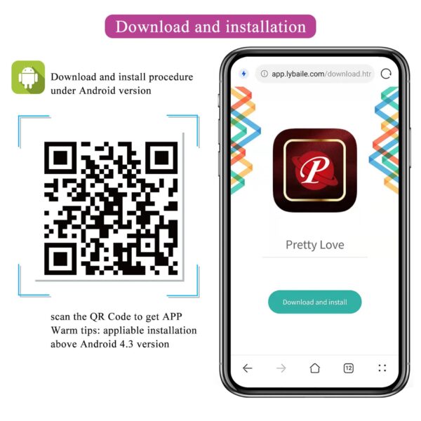 PRETTY LOVE   Catalina, 12 vibration functions Mobile APP Long distance Control - obrazek 13