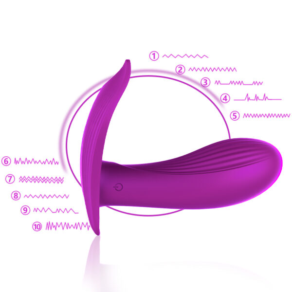 Stymulator Silicone Panty Vibrator USB 10 Function / Heating / Voice Control - obrazek 13
