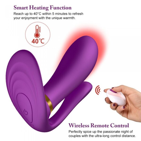 Remote wearable vibrator PURPLE - obrazek 14