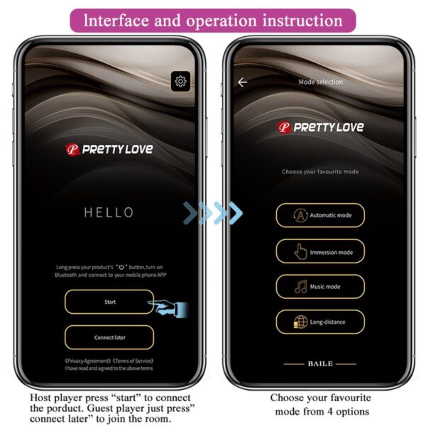 PRETTY LOVE   Baird, 12 vibration functions Mobile APP Long distance Control - obrazek 14