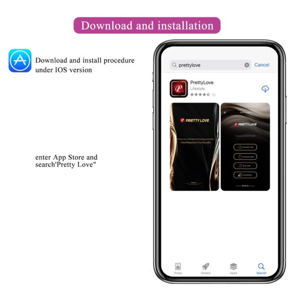 PRETTY LOVE   Catalina, 12 vibration functions Mobile APP Long distance Control - obrazek 14
