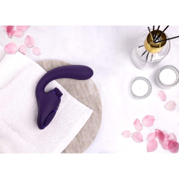 Gen   Rechargeable Triple Action G Spot Vibrator with Pulse Wave  and Vibrating Bristles   Purple - obrazek 14