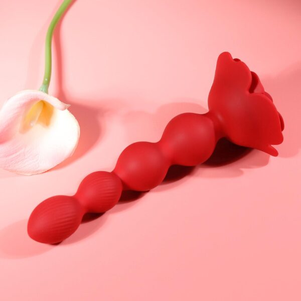 Rose rotating anal beads - obrazek 14