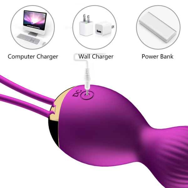 Kulki Vibrating Silicone Kegel Balls USB 7 Function - obrazek 14