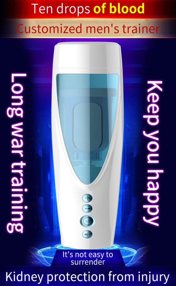 Masturbator Vibrating, Rotating and Flashing Masturbation USB 10+10 Function / Talk Mode - obrazek 14