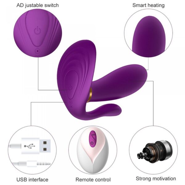 Remote wearable vibrator PURPLE - obrazek 15