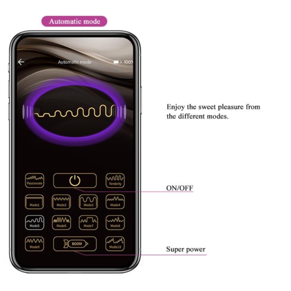 PRETTY LOVE   Baird, 12 vibration functions Mobile APP Long distance Control - obrazek 15