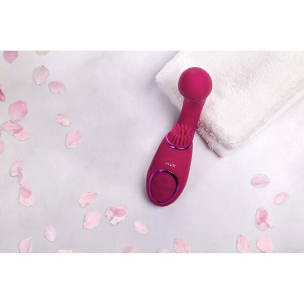 Gen   Rechargeable Triple Action G Spot Vibrator with Pulse Wave  and Vibrating Bristles   Pink - obrazek 15