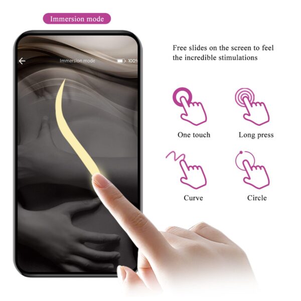 PRETTY LOVE   Doreen, 12 vibration functions 3 electric shock functions Mobile APP Long distance Control - obrazek 15