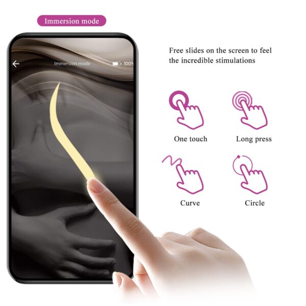 PRETTY LOVE   Baird Purple, 12 vibration functions Mobile APP Long distance Control - obrazek 15