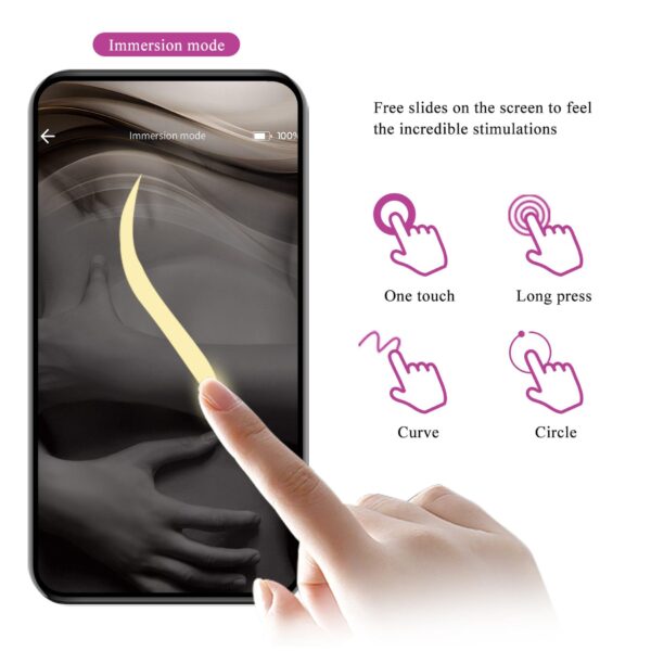 PRETTY LOVE   Billy Purple, 12 vibration functions Mobile APP remote control - obrazek 15