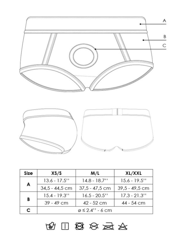 Vibrating Strap on Brief   XL/XXL - obrazek 16
