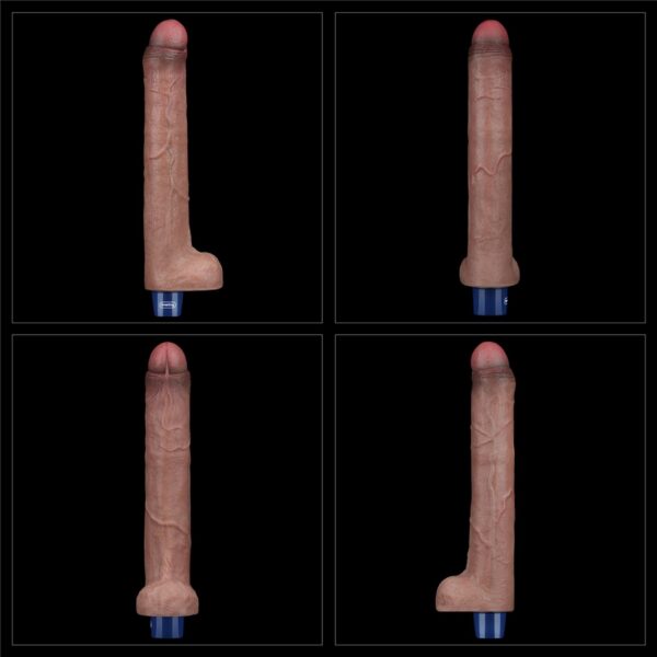 10.5 REAL SOFTEE Rechargeable Silicone Vibrating Dildo - obrazek 16