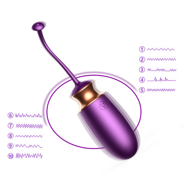 Jajko/wibr Vibrating Silicone Love EGG USB 10 Function / Heating / Voice Control - obrazek 16