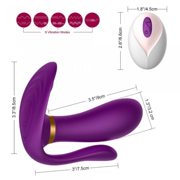 Remote wearable vibrator PURPLE - obrazek 17