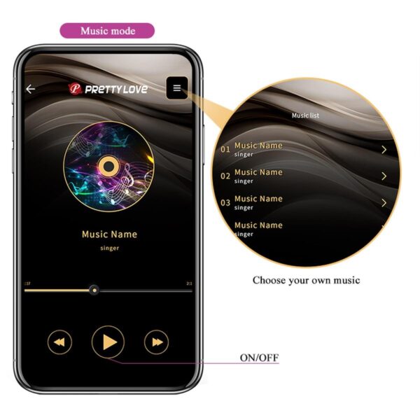 PRETTY LOVE   Baird, 12 vibration functions Mobile APP Long distance Control - obrazek 17