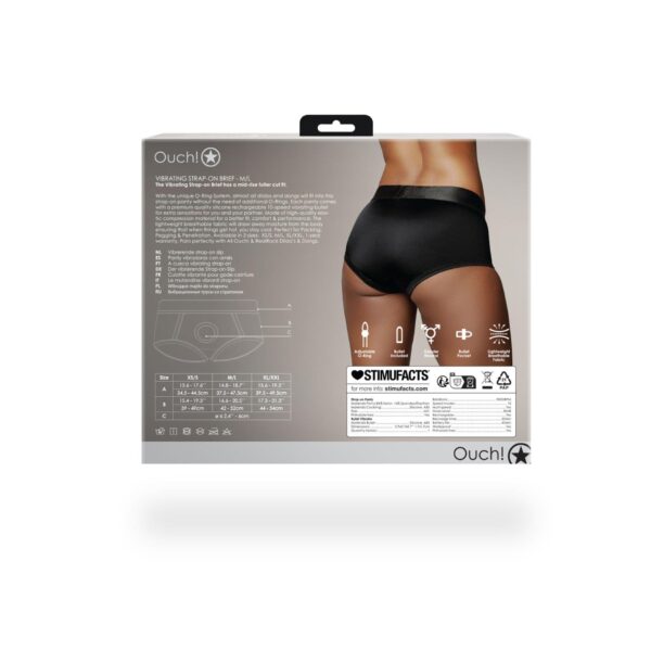 Vibrating Strap on Brief   M/L - obrazek 17