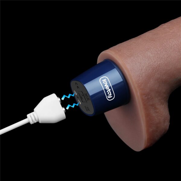 10.5 REAL SOFTEE Rechargeable Silicone Vibrating Dildo - obrazek 17
