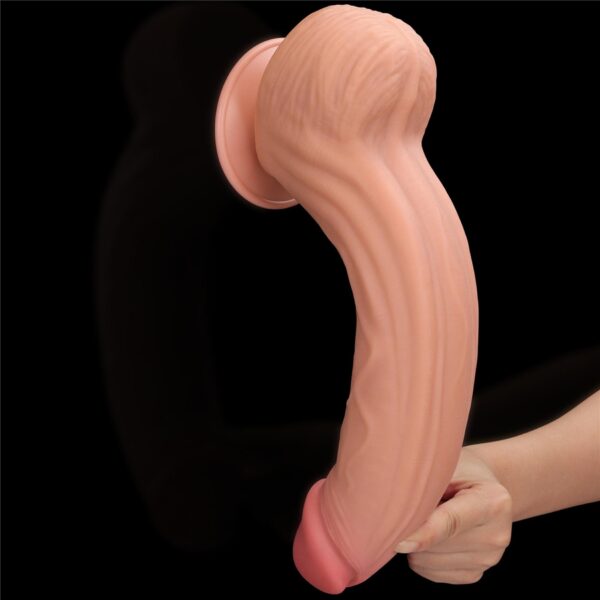 12 King Sized Sliding Skin Dual Layer Dong - obrazek 18