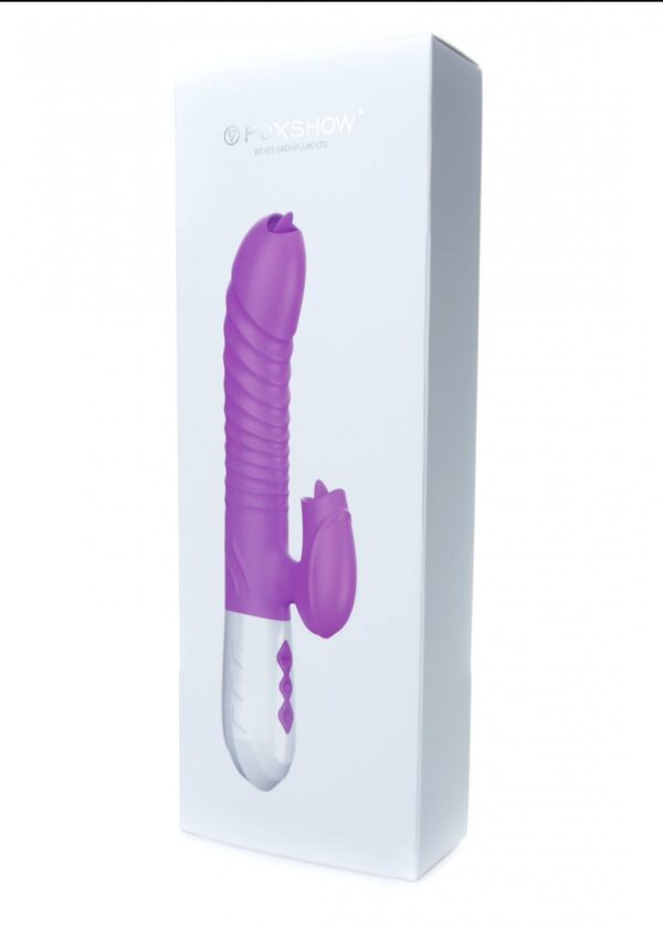 Wibrator Silicone Vibrator USB 7 Function and Thrusting Function / Heating, pink - obrazek 19
