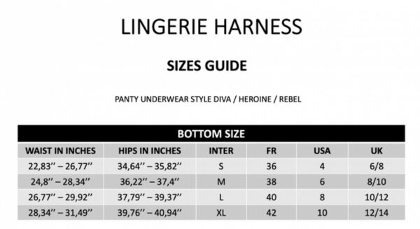 HARNESS LINGERIE HEROINE   S - obrazek 19