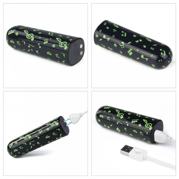 Rechargeable Glow in the dark Music Massager - obrazek 19