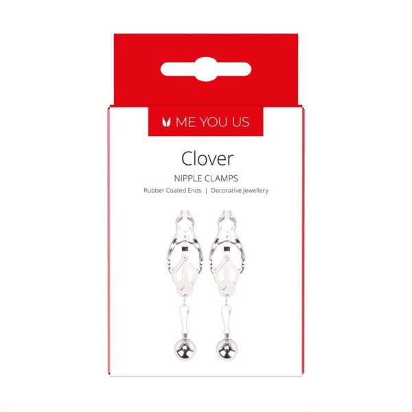 Me You Us Clover Nipple Clamp Silver - obrazek 2