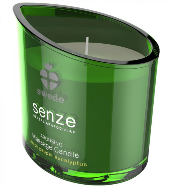 Swede   Senze Arousing Massage Candle Lemon Pepper Eucalyptus - obrazek 2