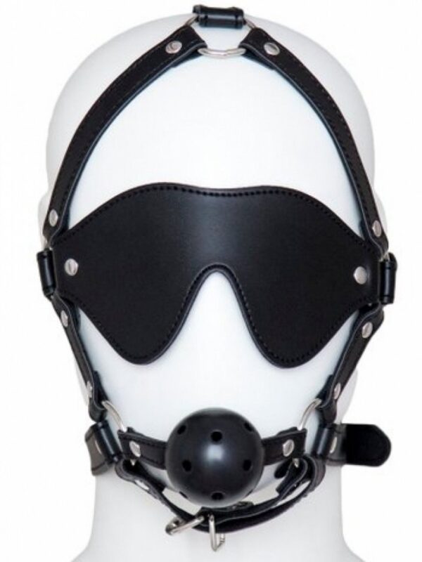 Eye Mask With Ball Gag - obrazek 2