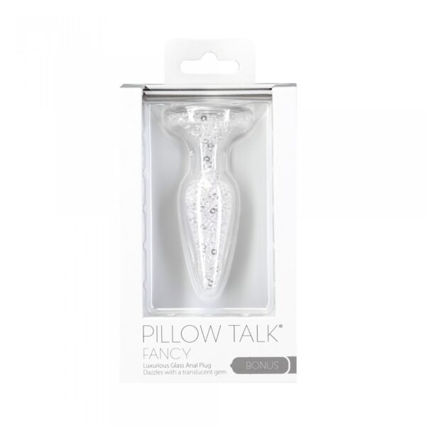 Pillow Talk   Fancy Luxurious Glass Anal Plug with Bonus Bullet - obrazek 2