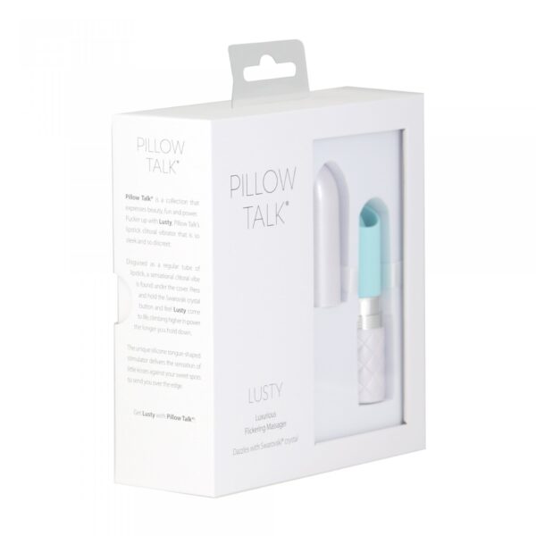 Pillow Talk   Lusty Luxurious Flickering Massager Teal - obrazek 2