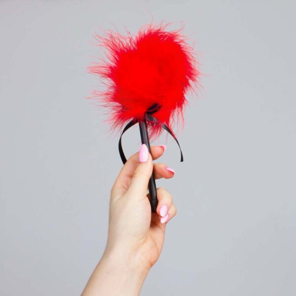 Pejcz Mini Red Feather Tickler - obrazek 2