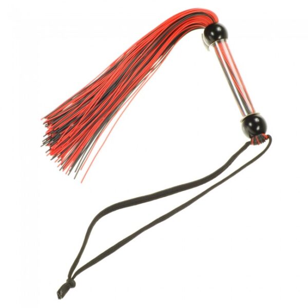 Pejcz  Me You Us Tease And Please Silicone Flogger Black - obrazek 2