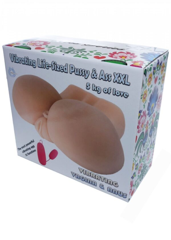Masturbator Vibrating Life Sized Pussy & Ass XXL   quality II - obrazek 2