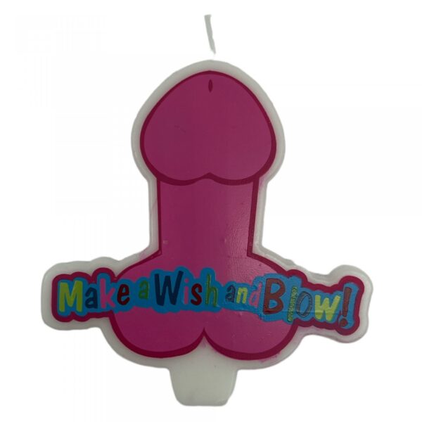 Świeczka Party Penis Candle XL Pink - obrazek 2
