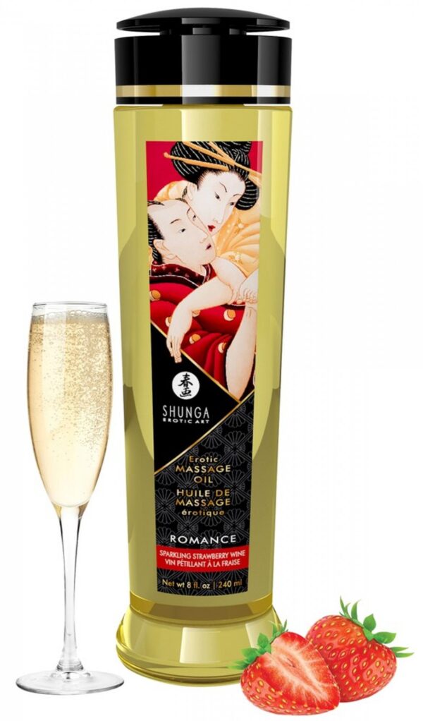 Massage Oil Romance STRAWBERY WINE - obrazek 2