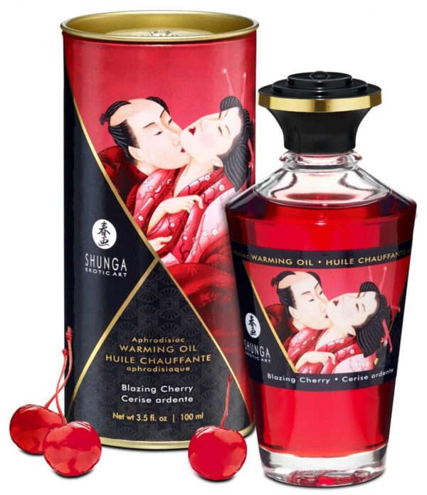 Warming Oil Blazing Cherry - obrazek 2