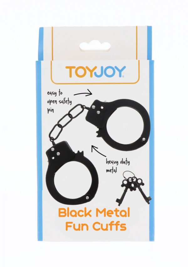 Metal Handcuffs Black - obrazek 2