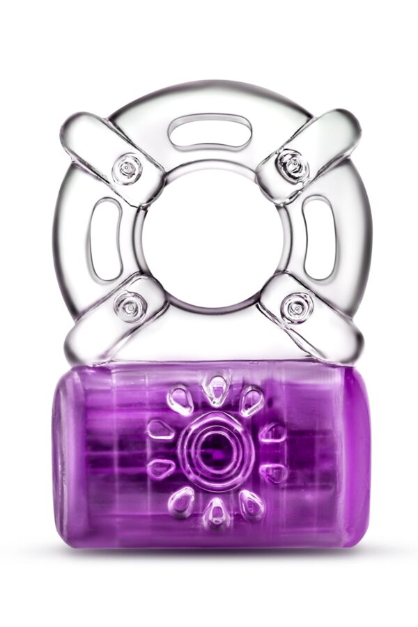 PLAY WITH ME ONE NIGHT STAND VIBRATING C RING PURPLE - obrazek 2