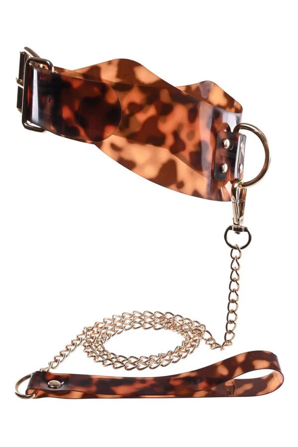 SPORTSHEETS AMBER COLLAR AND LEASH - obrazek 2