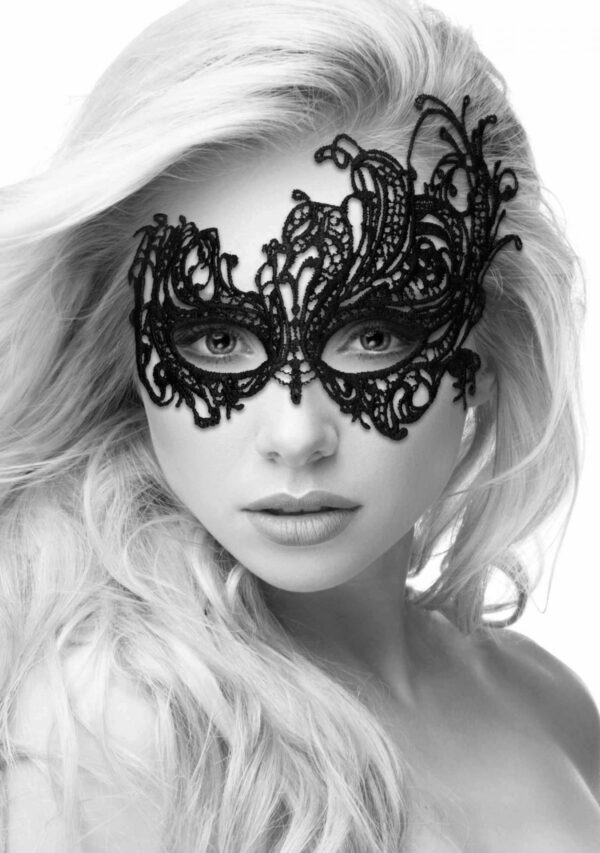 Lace Eye Mask   Royal - obrazek 2