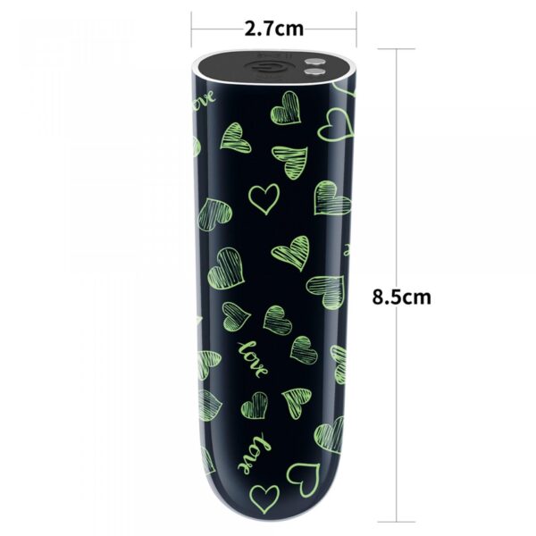 Rechargeable Glow in the dark Heart Massager - obrazek 2