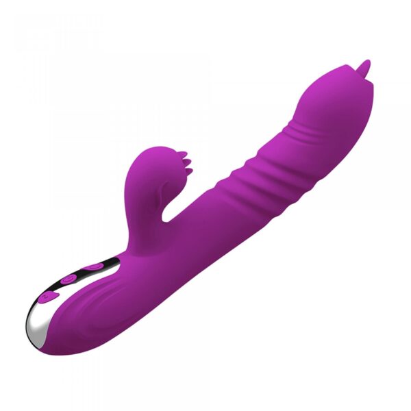 Wibrator Fairy USB 3 functions of thrusting / 20 vibrations  Purple - obrazek 2