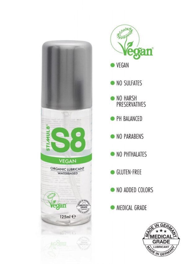 S8 WB Vegan Lube 125ml Natural - obrazek 2