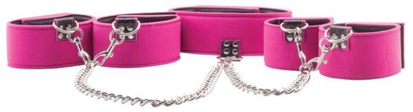 Reversible Collar / Wrist / Ankle Cuffs   Pink - obrazek 2