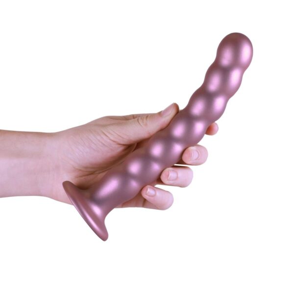 Beaded G Spot Dildo   8 / 20,5 cm   Rose Gold - obrazek 2