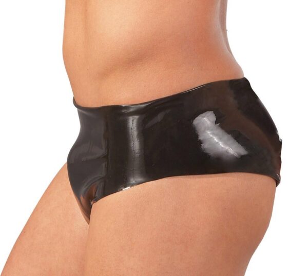 Latex Mens Briefs black M/L - obrazek 2