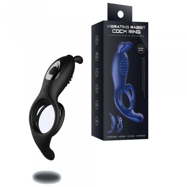 RabbitVibration Cock Ring with remote - obrazek 2